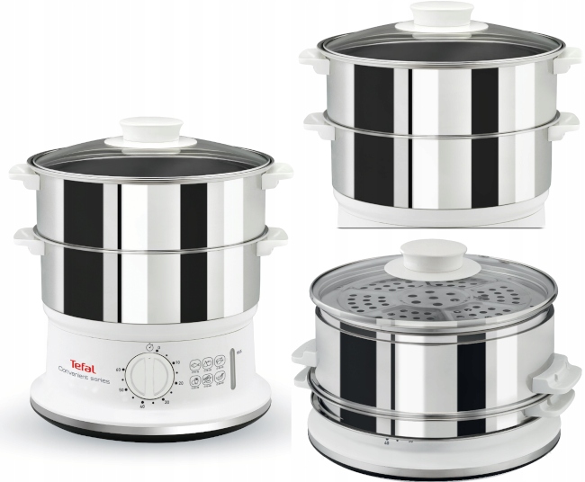 Parný hrniec Tefal VC145130 6 l biely 900 W